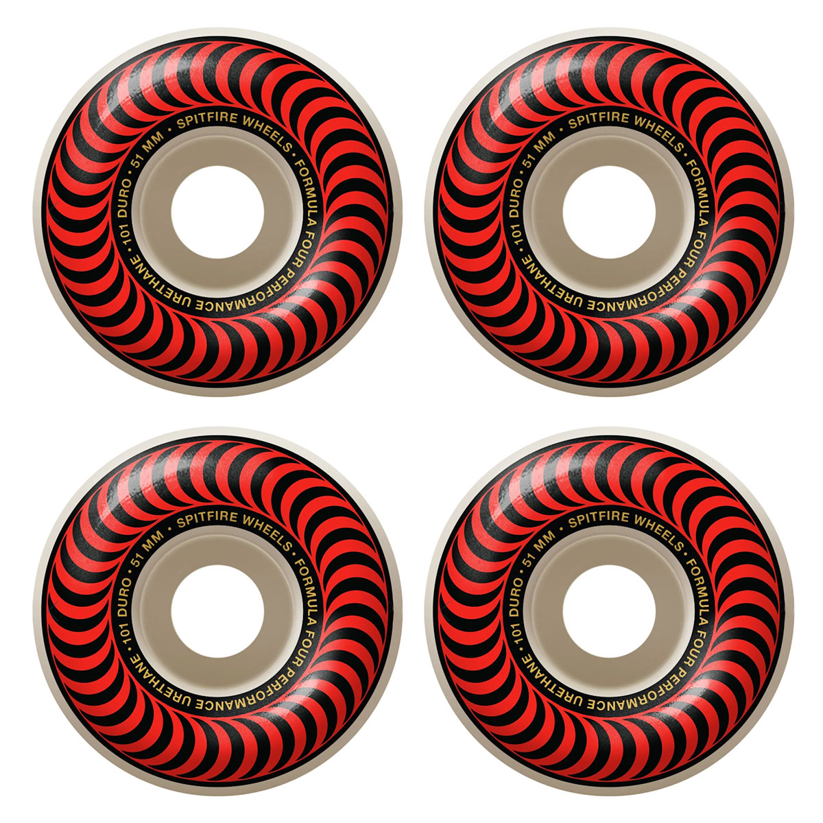Spitfire Formula Four Classic 51mm 101a Wheels (set of 4)